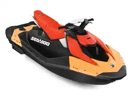 Sea-doo Motomarine Spark Pour 3 Orange Aurore / Rouge Dragon 90 2025